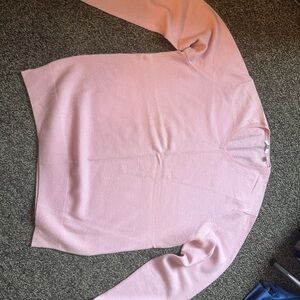 Uniqlo Pink V-Neck Men's Cashmere Sweater